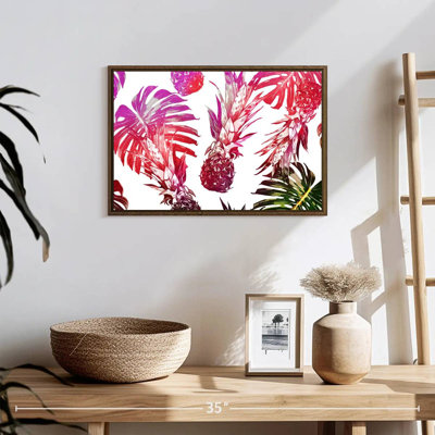 Ananas de couleur tropicale