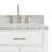 Abbate 36" Single Bathroom Vanity with Carrara White Marble Top-85364161
