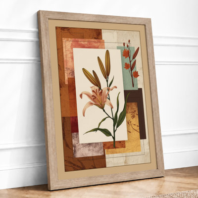 Collage Study Botanical - Framed Print