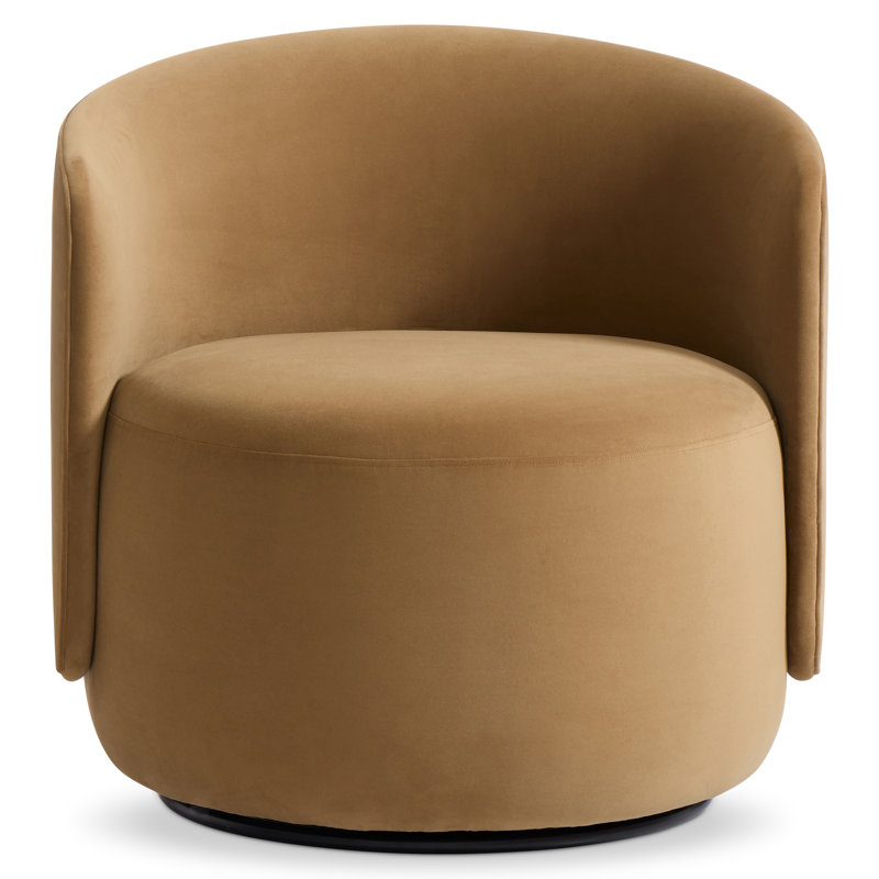 Bernhardt Crosby Fabric Swivel Chair, Green
