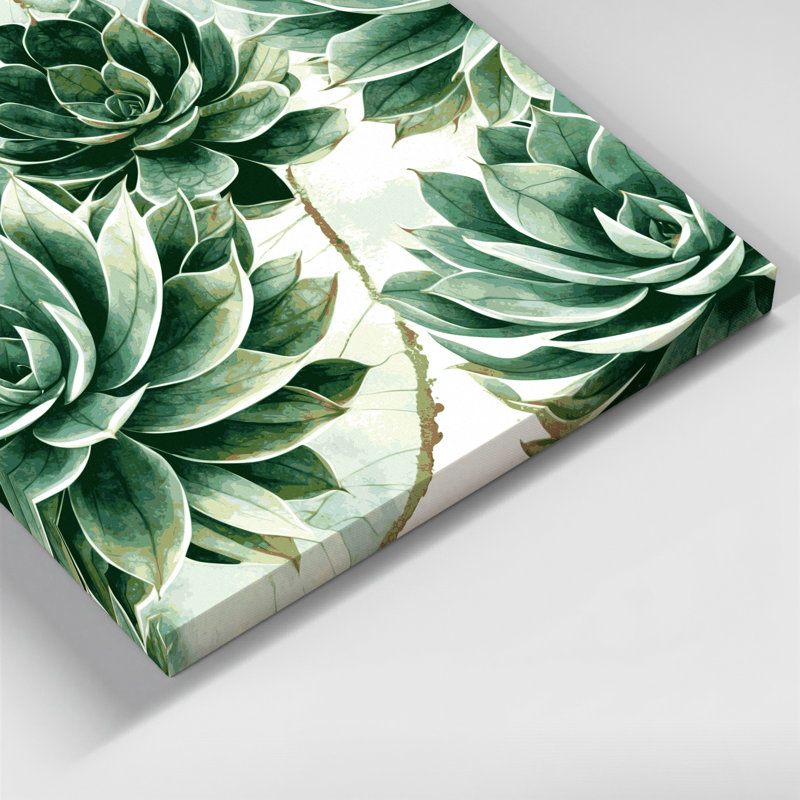 Art mural sur toile Botanical Haworthia, H 12 po x l 12 po