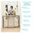 Regalo Easy Fit Adjustable 24 to 42 inches Wide Plastic Safety Gate