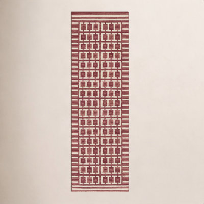 Freya Hand-Woven Geometric Wool Rug