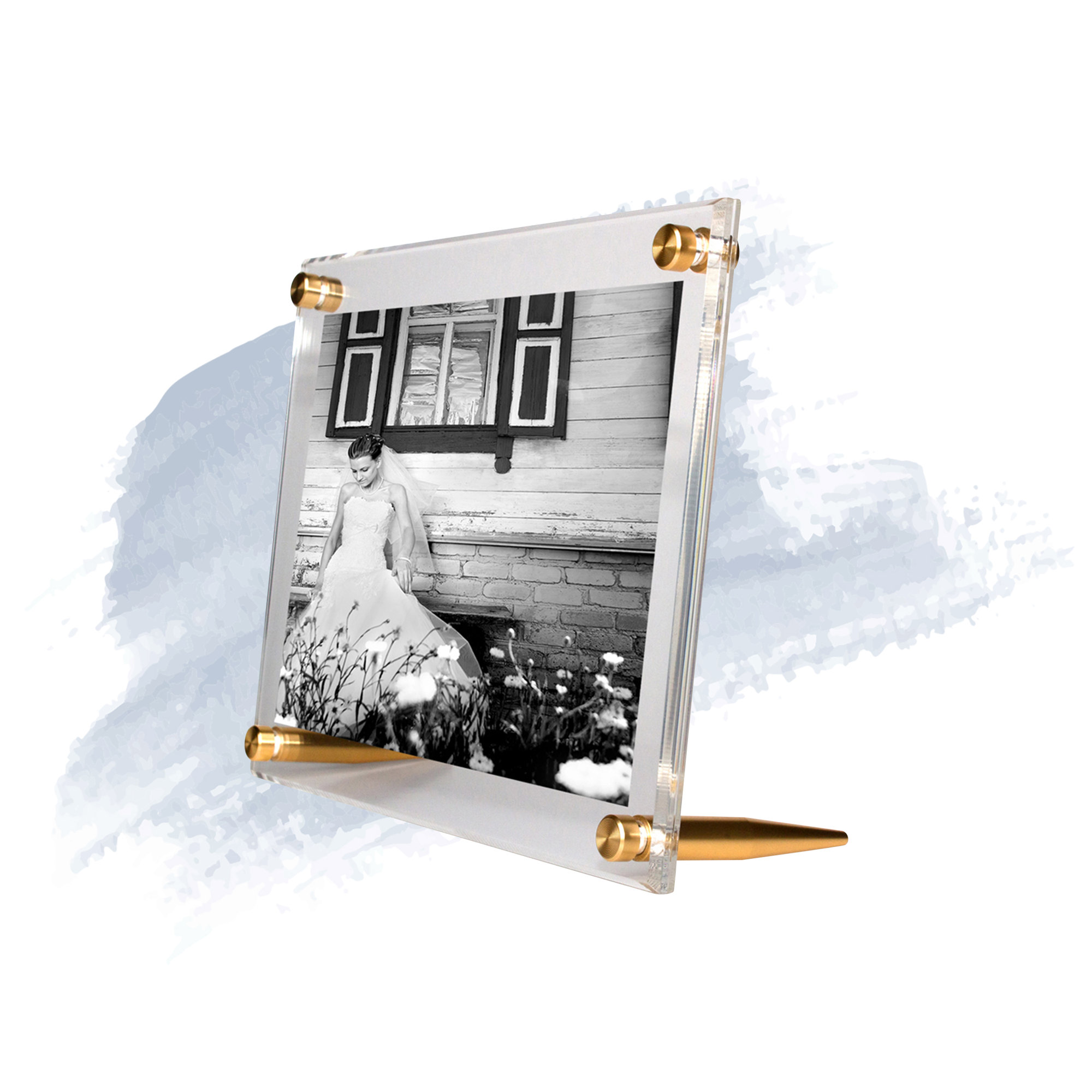 Cateno Tabletop Reversible Picture Frame, 5" x 7", Gold