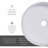 14 X 14 In. Round Ceramic Vessel Bathroom Vessel Sink-62346431