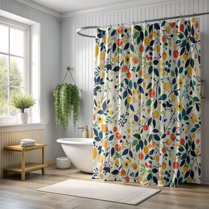 Rideau de douche Spring Banana - Premium, H 74 po x l 71 po