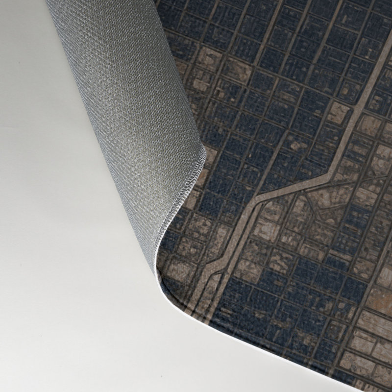 Tapis intérieur et extérieur noir Transport, Rectangle 9 pi x 12 pi