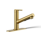 Crue Pull-Out Kitchen Sink Faucet, Pull-Out Laundry Faucet with Three-Function Sprayhead