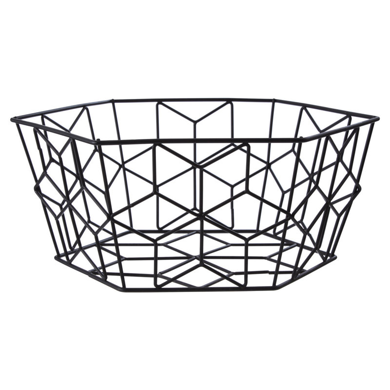 17 Stories Decorative Basket, Black