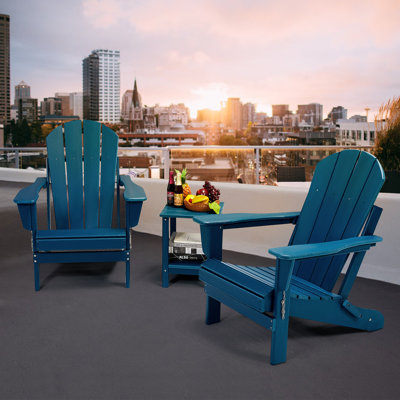 Foldable Outdoor Adirondack Set