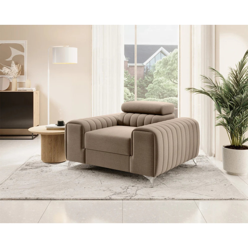 Chaise d'appoint Laurence - beige, Beige