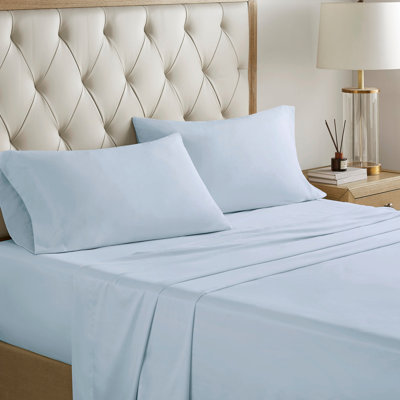 Ensemble d'édredon 12 pièces avec draps en coton bleu / brun