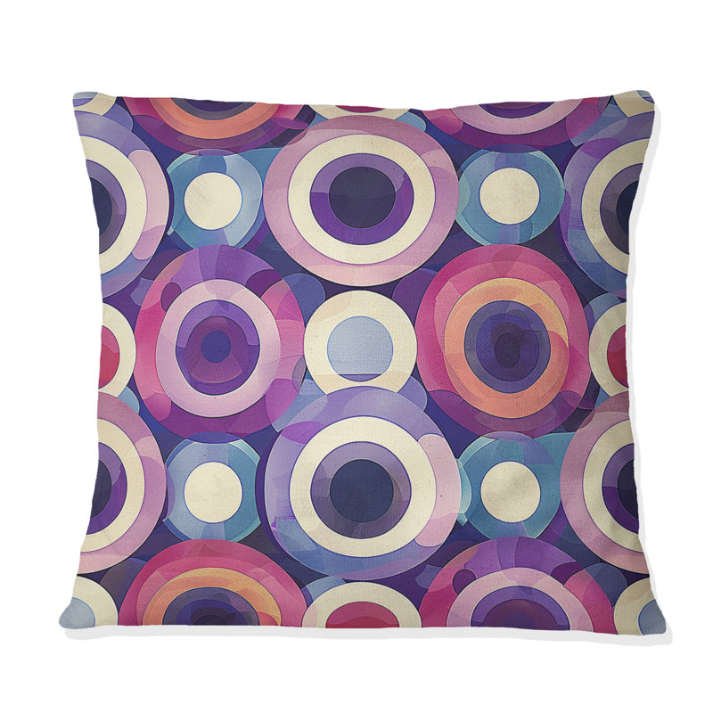 Coussin Retro Mid-Century, H 18 po x l 18 po