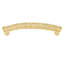EDGAR BEREBI HAMPTON 5 INCH CENTER TO CENTER PULL DECORATED WITH CLEAR SWAROVSKI CRYSTALS IN SATIN GOLD PLATE