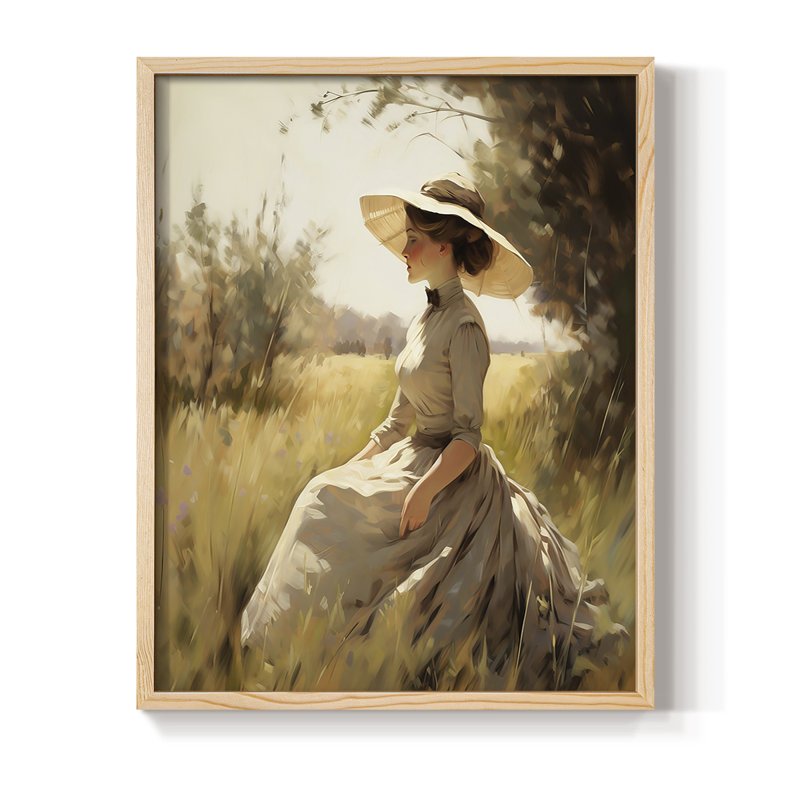 WOMEN Series DCCCLxxV, reproduction encadrée - bois massif, Naturel, H 11 po x l 9 po
