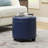 Ahl Arsy 15.75'' Wide Faux Leather Round Storage Ottoman with Reversible Tray Lid-1828331944