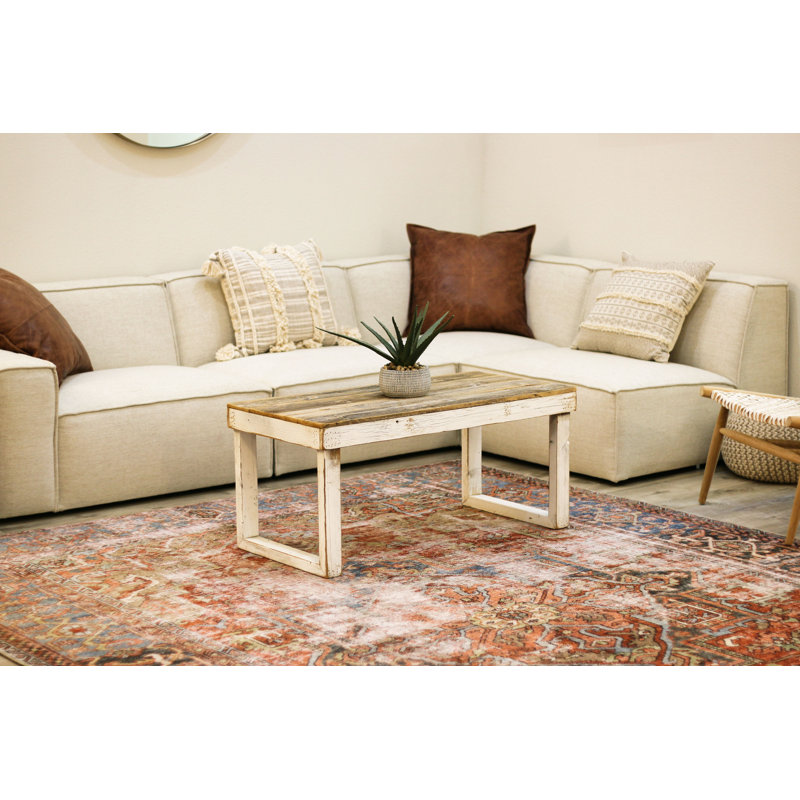 Adaryl Solid Wood Top Single Coffee Table