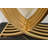 Space-Saving Luxury Console Table with Artistic Metal Frame