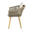 Chaise de patio intérieur / extérieur avec coussin Alpert