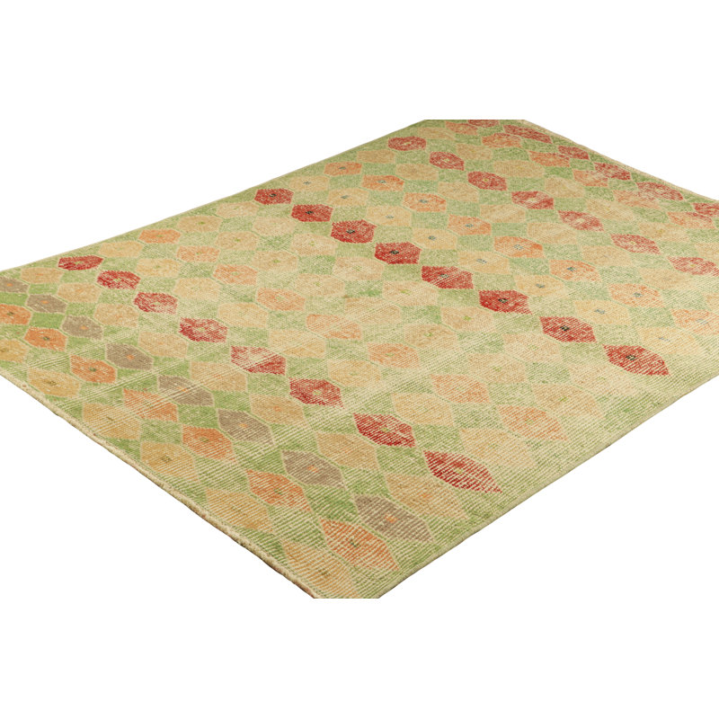 One-of-a-Kind 3'3”x4'5” Hand Knotted Area Rug