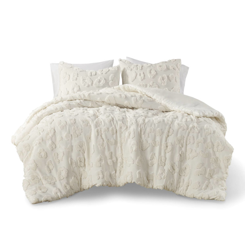 Édredon en chenille simple / simple TG - rembourré, texturé doux, envers en microfibre, fer à repasser recommandé, animal lavable