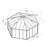 Palram - Canopia Garda 17' x 20' Extra-Large Aluminum Enclosed Patio Gazebo with Polycarbonate Roof Panels Spacious Outdoor Shelter - Gray/Bronze