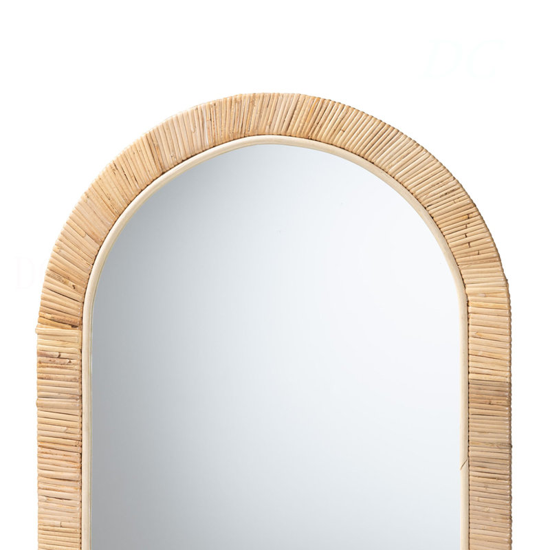 Miroir, fabriqué en bois d'acajou