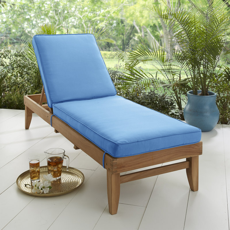 Coussin de siège / dossier d'extérieur Sunbrella, H 3 po x l 21 po x P 78 po, Toile Toile Capri Sunbrella® 