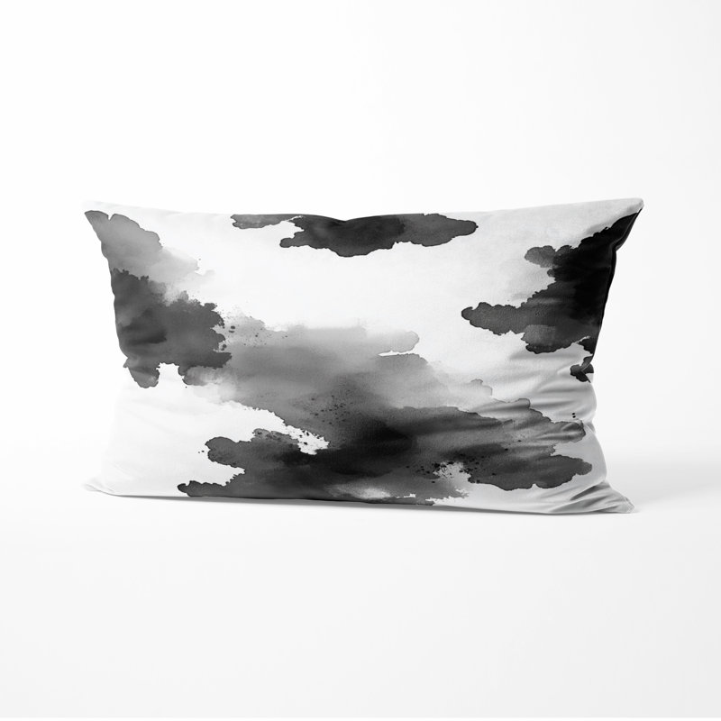Coussin décoratif abstrait Abstract, H 12 po x l 20 po