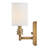 Moore Two-Light Wall Sconce w/ Linen Shades