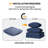 9-Pieces 3.5'' Outdoor Replacement Cushion Set Seat/Back Cushion for 4 Person (Sofa Not Included)-2039453545