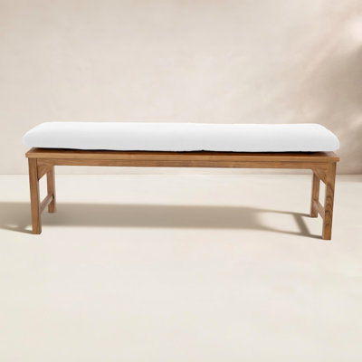 Velay Solid Wood Teak Outdoor Bench