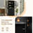 Modern Tall Bathroom Cabinet With 2 Soft Close Glass Doors,3 Drawers, 2 Adjustable Shelves-1920897836