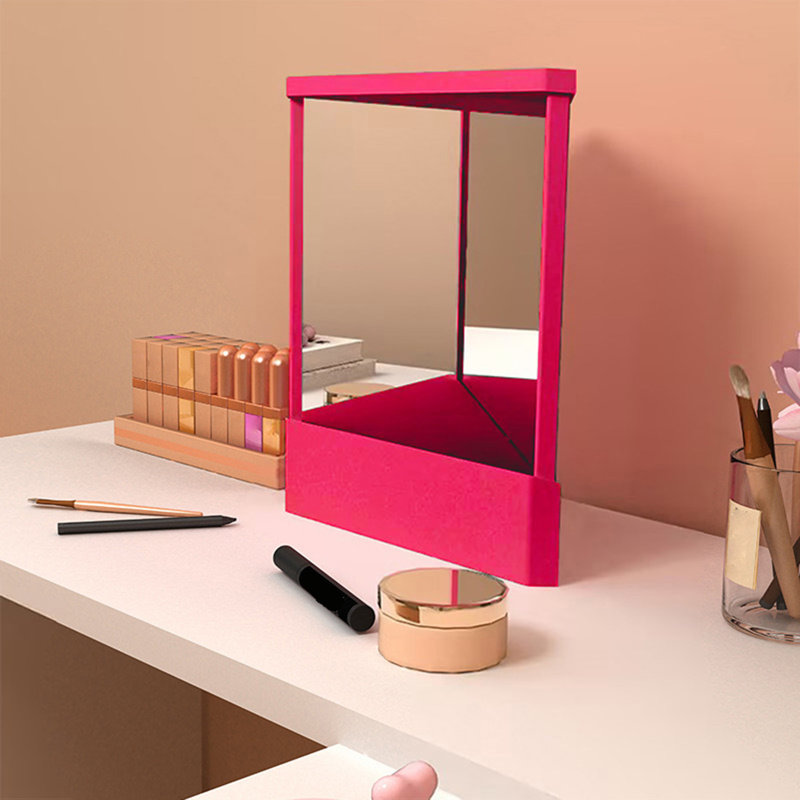  Non-Reversing Mirror Precision True Image Vanity Makeup Mirror Non-Magnifying Tabletop Mirror Real Reflections Beauty Mirror for Your Face