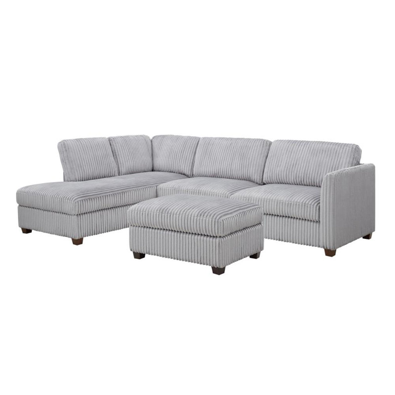 Chatrine Corner Sofa With Footstool, Left Hand Facing
