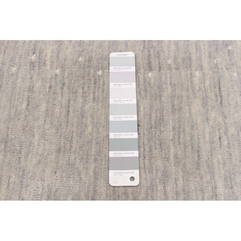Tapis gris clair Preslei Gabbeh 8 pi 2 po x 9 pi 9 po