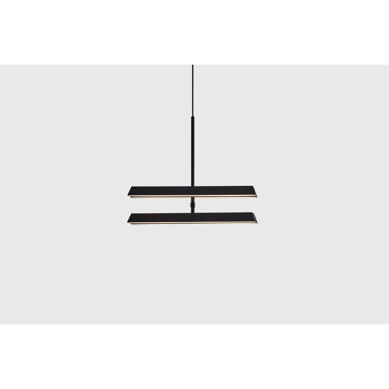 4 - Light LED Pendant, Matte Black