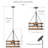 Inlight 18" Rustic and Industrial Design Farmhouse 3-Light Pendant for Kitchen Island, IN-0335-3-WD