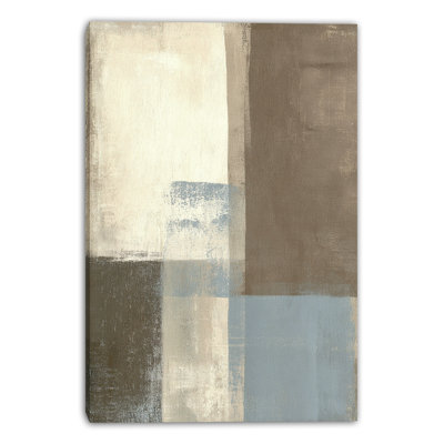 Soft Geometry Wrapped Canvas Wall Art