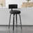 Swivel Upholstered Bar Stool With T-Shaped Backrest-810632613-810632608