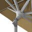 Parasol de patio blanc mat 11 pieds avec manivelle en aluminium à Aruba Sunbrella-1893976782