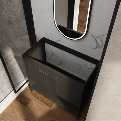 Base de meuble-lavabo 36 po avec deux portes, autoportantes