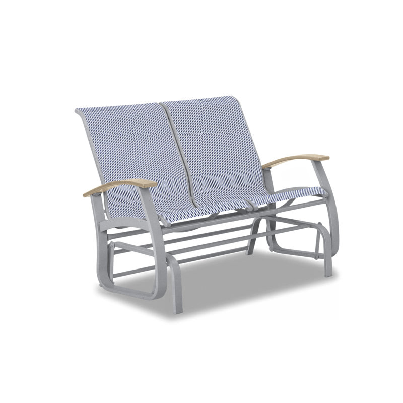Belle Isle Outdoor Glider, Skip, Desert P60, Gloss White