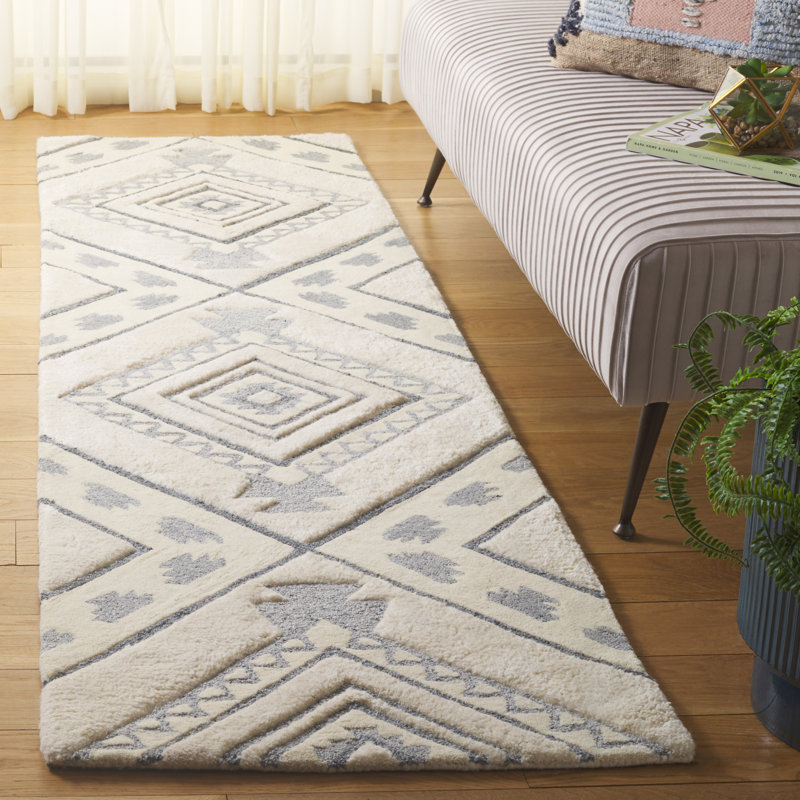 Tapis performance performant touffeté à la main Powell, Tapis de couloir 2 pi 3 po x 8 pi