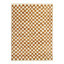 Sinead Hand Knotted Wool Checkered Area Rug in White/Neutral