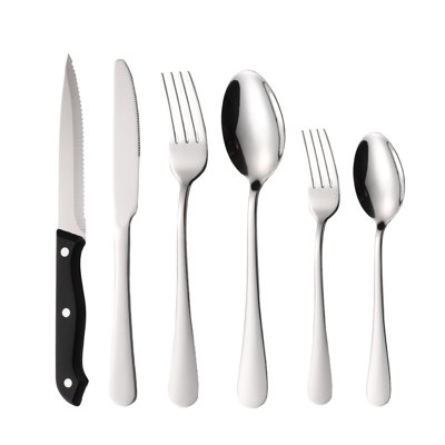 24 Pieces Stainless Steel Flatware Set Service For 4