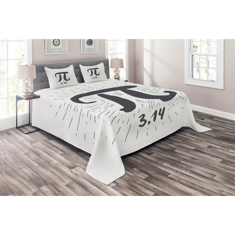 Modern & Contemporary Polyester Coverlet, King Bedspread + 2 Shams