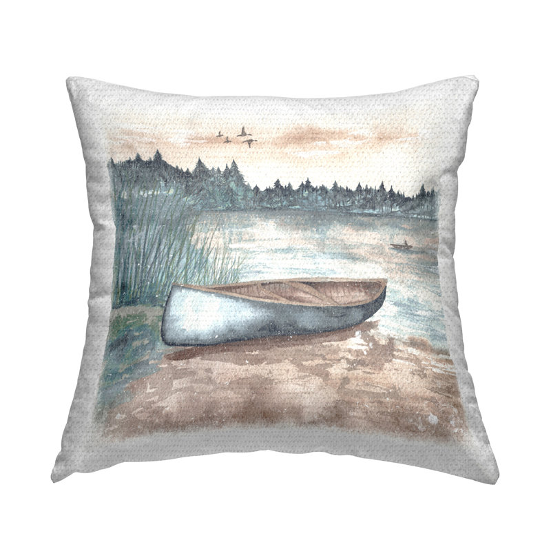Coussin Canoe on Lake Shore