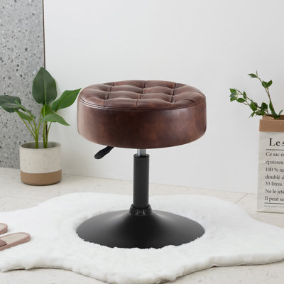 Leather Vanity Stool