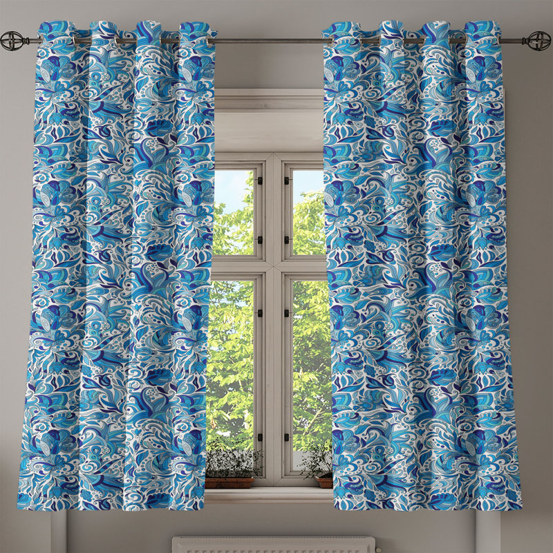 Sateen Blackout Curtains / Drapes Pair, 50" W x 63" L